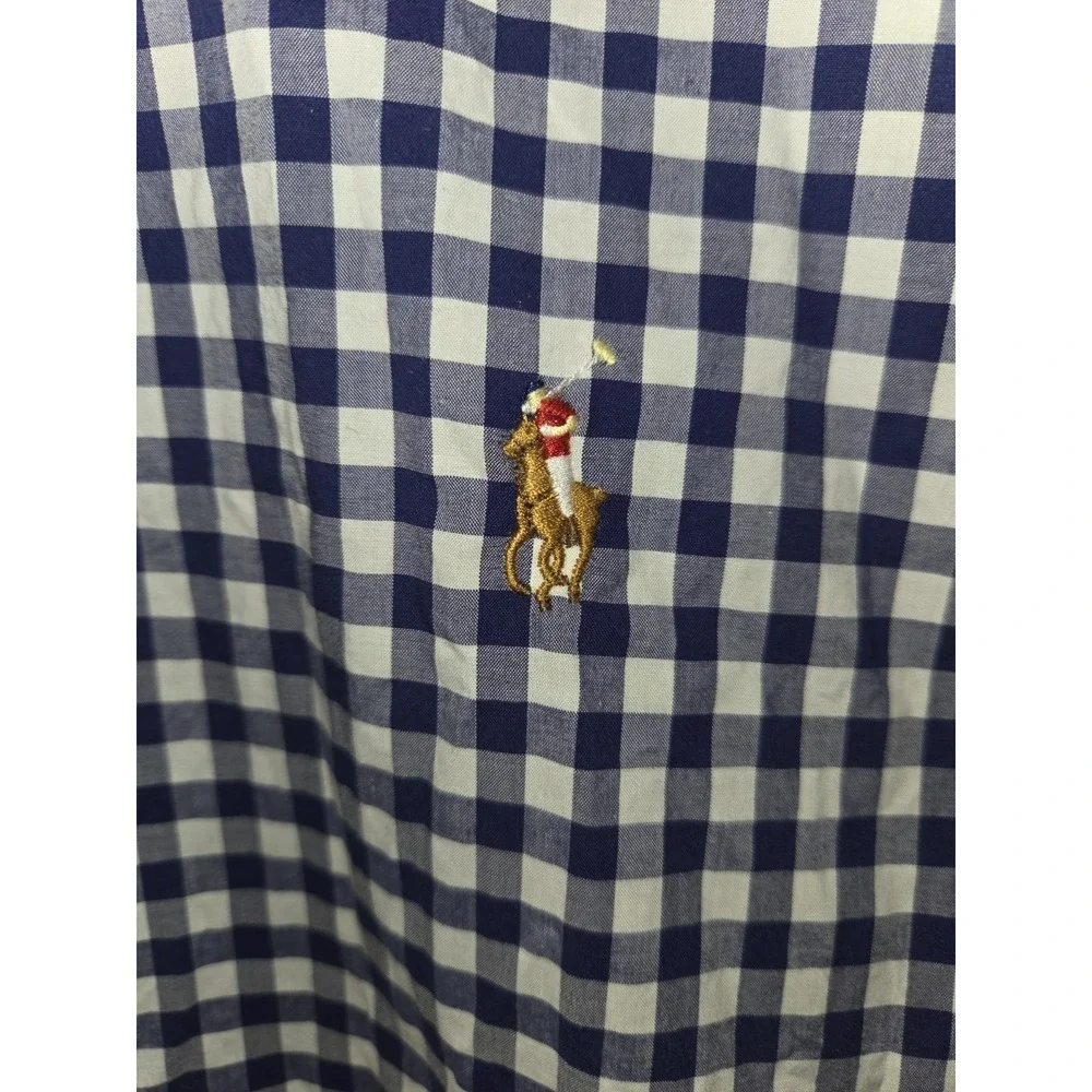 Polo Ralph Lauren Shirt Mens XL Blue Button Up Performance Stretch Casual Preppy